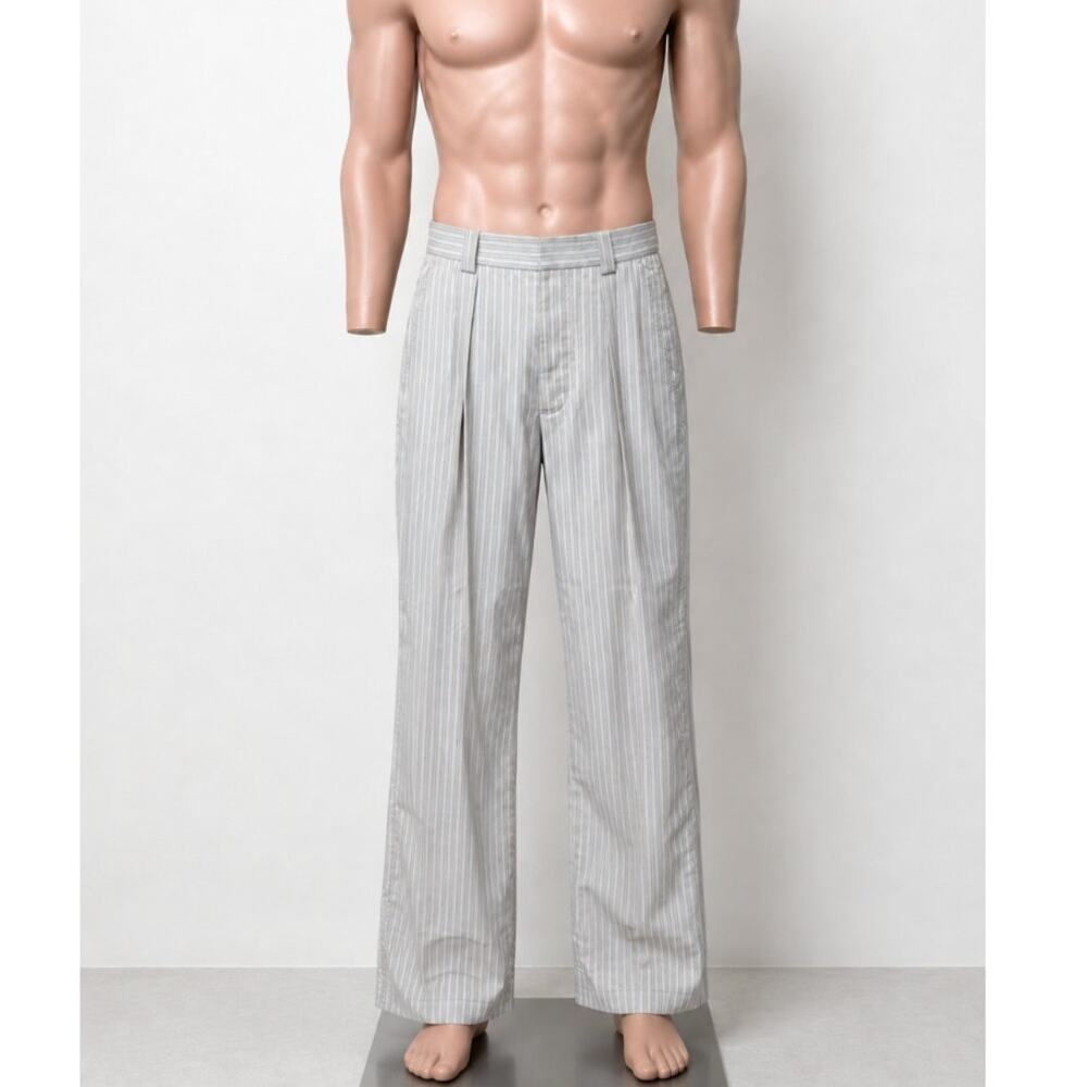NWT King & Tuckfield Horizon Stripe Wide Leg Trouser US 30